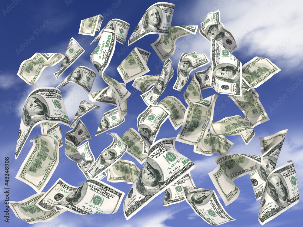 Dollars rain Dollars rain