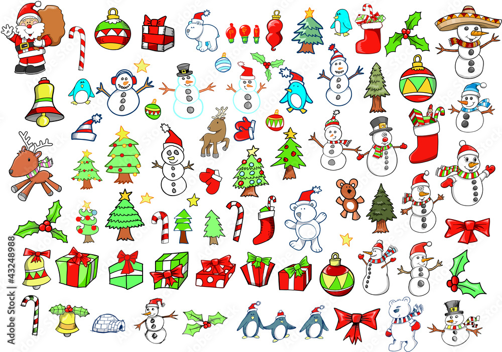 Christmas Holiday Winter Vector Set