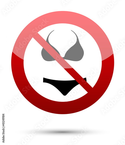 No underwear sign