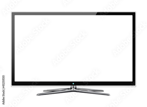 Frontal view of widescreen lcd or lcd monitor