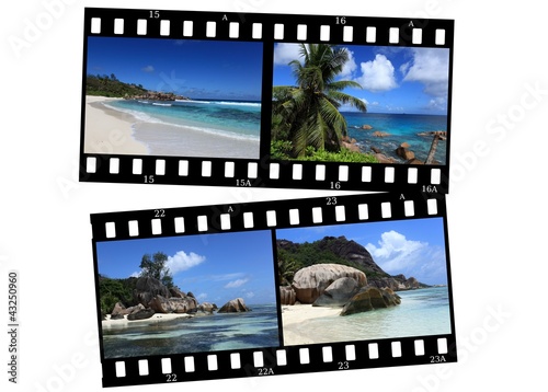 souvenirs des seychelles sur pellicule photo