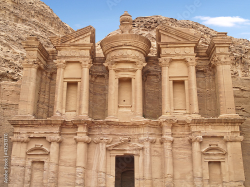 Monastery of Petra   wonders of the world  Jordan.
