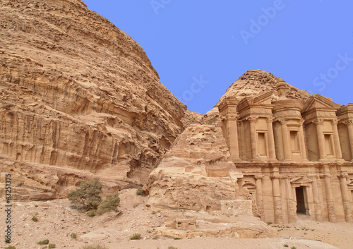 Monastery of Petra, wonders of the world, Jordan.