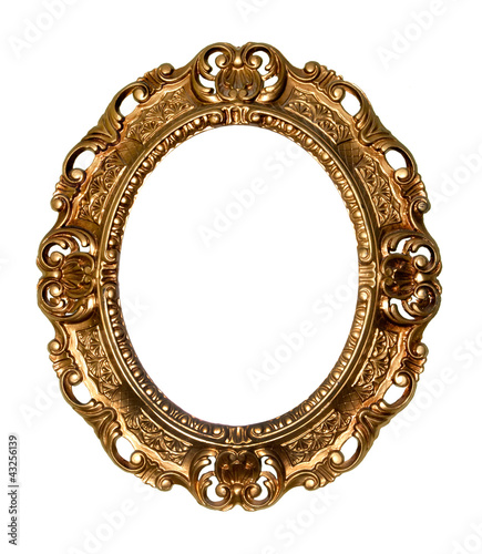Retro gold frame - Oval