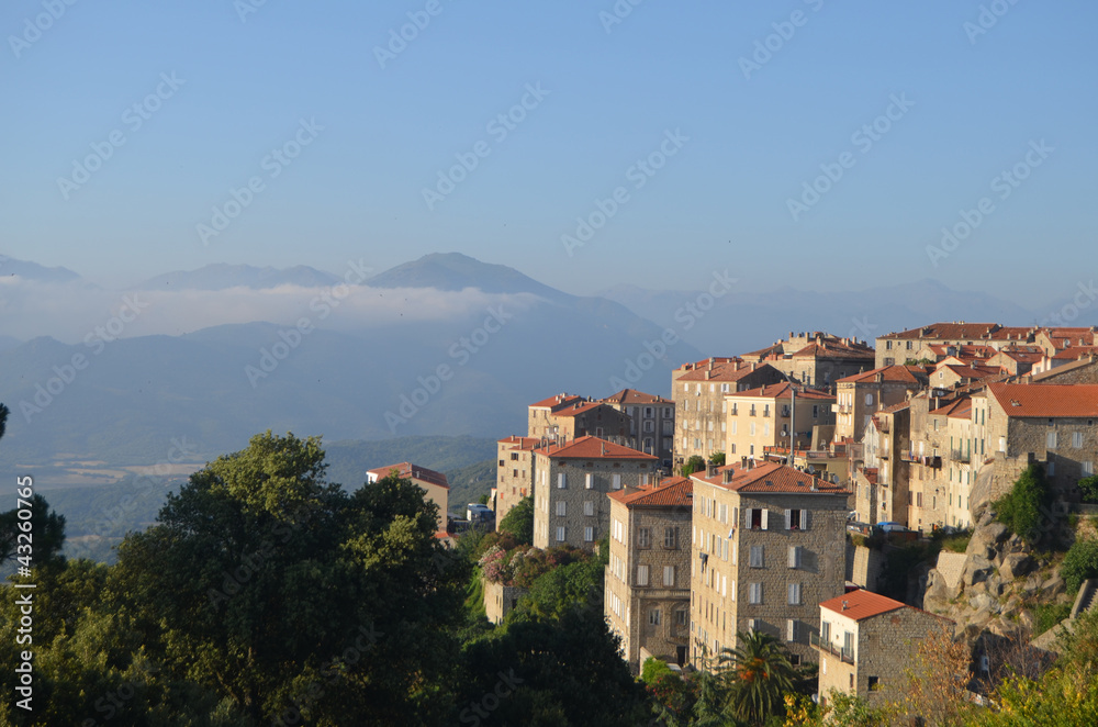 Obraz premium Vista general de Sartene. Corcega