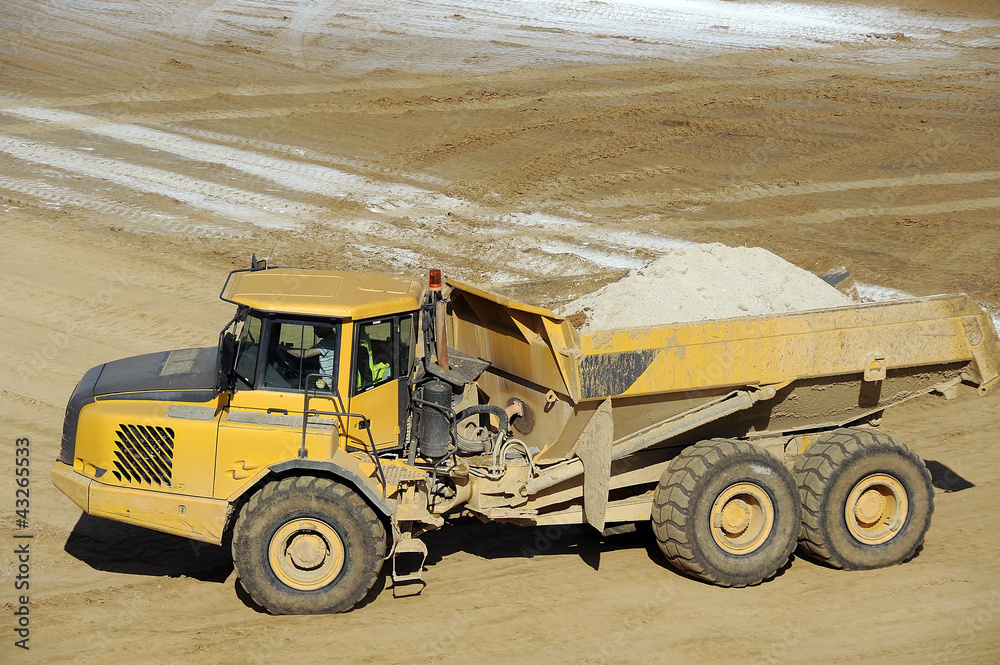 Obraz premium camion benne