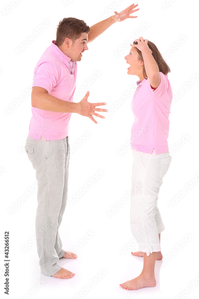 Shouting couple Shouting couple
