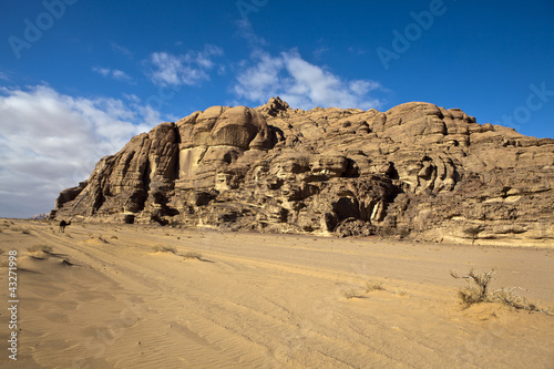 Mountains in the Wadi Rum desert in South Jordan