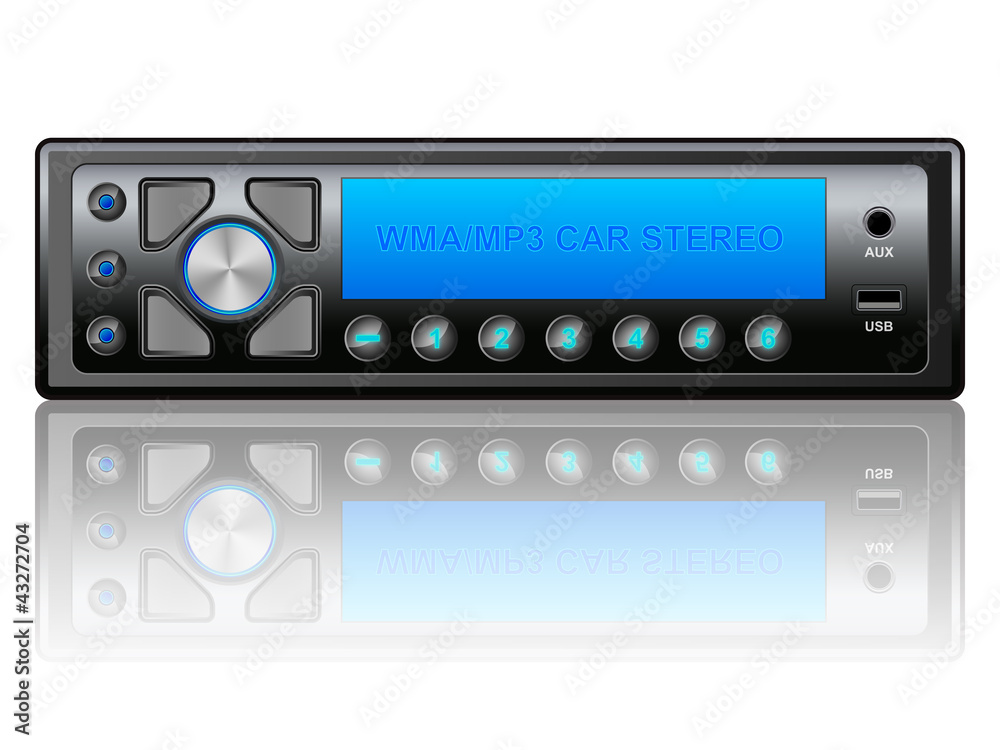 Car audio vector icon Car audio vector icon