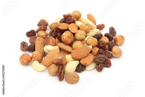 Frutta secca - Assortment of nuts and dried fruits photo