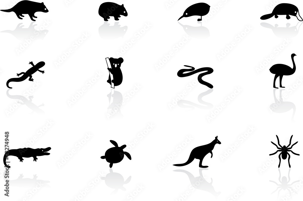 Australian animal icons