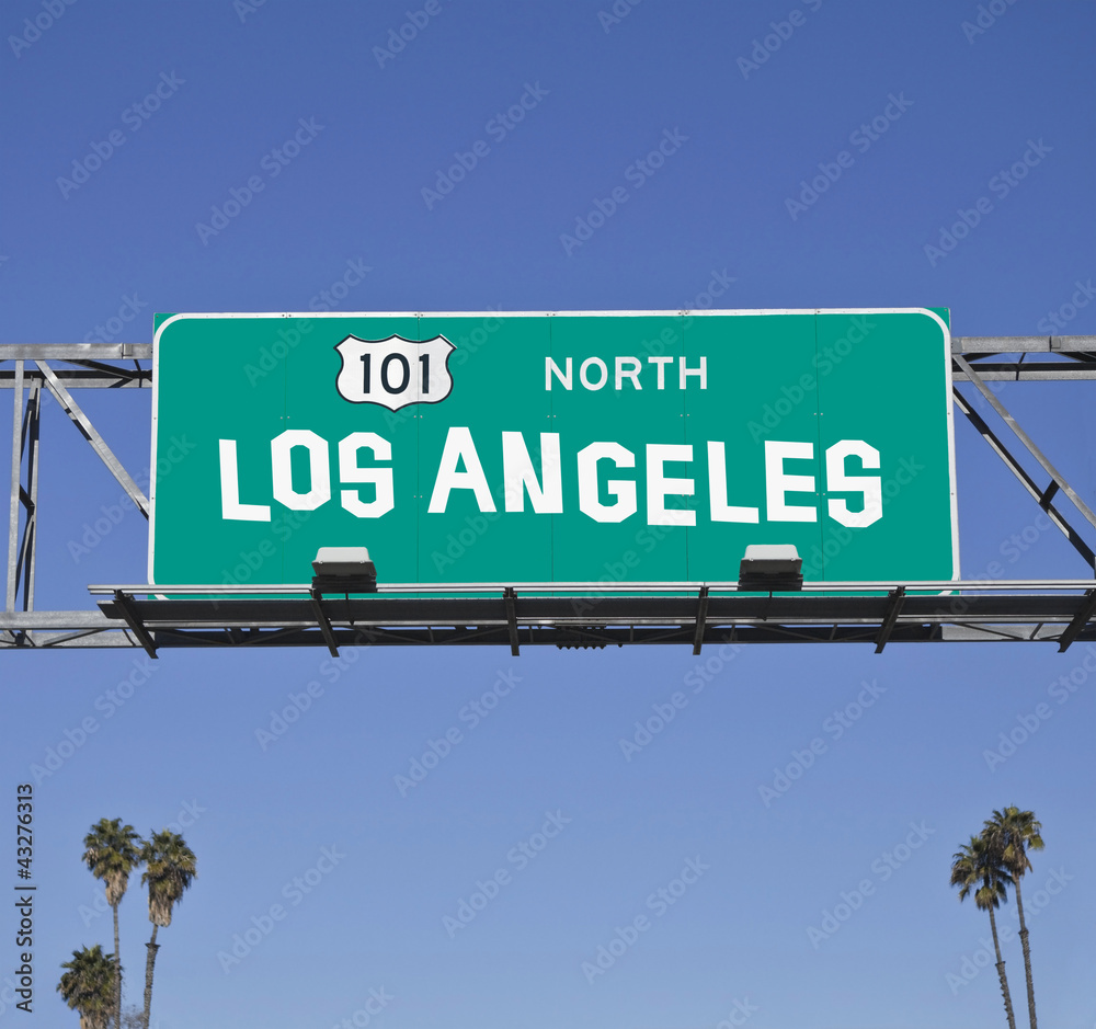 Naklejka premium 101 Los Angeles Freeway Sign