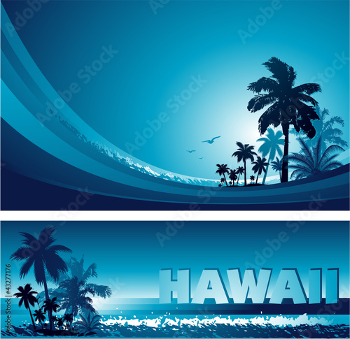 Abstract tropical background