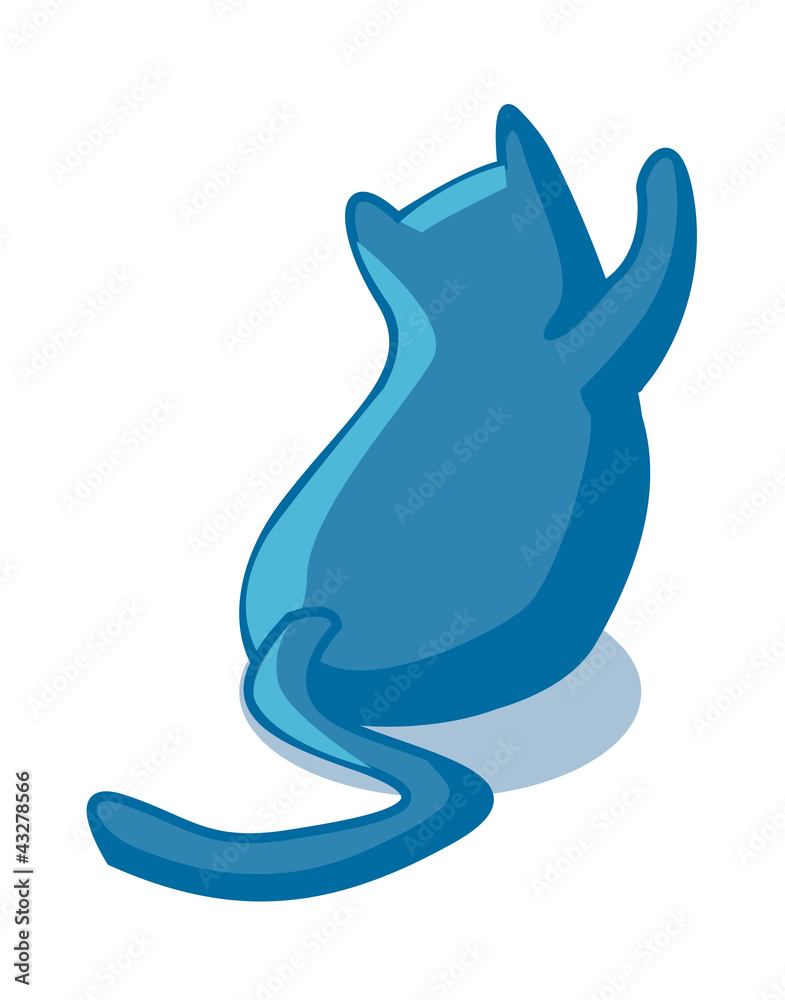 Naklejka premium vector icon cat