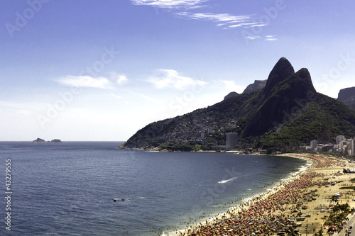 Sunny day on Ipanema Beach photo