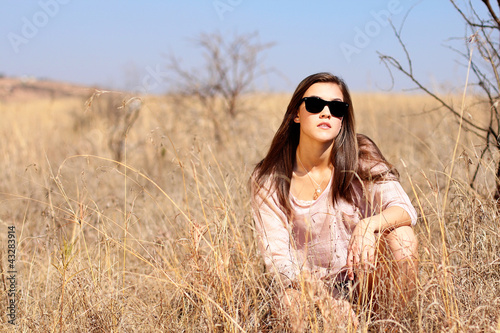 Girl with sunglasses