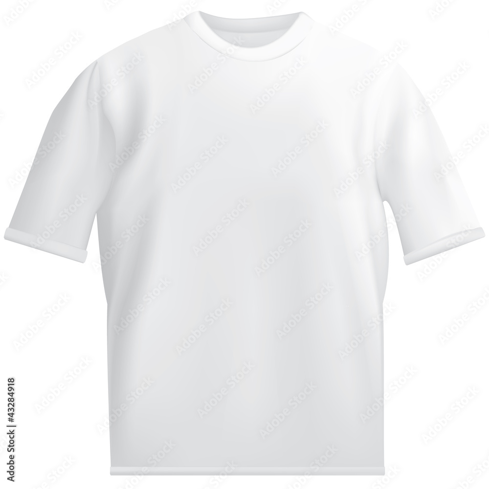Naklejka premium t-shirt template isolated on white