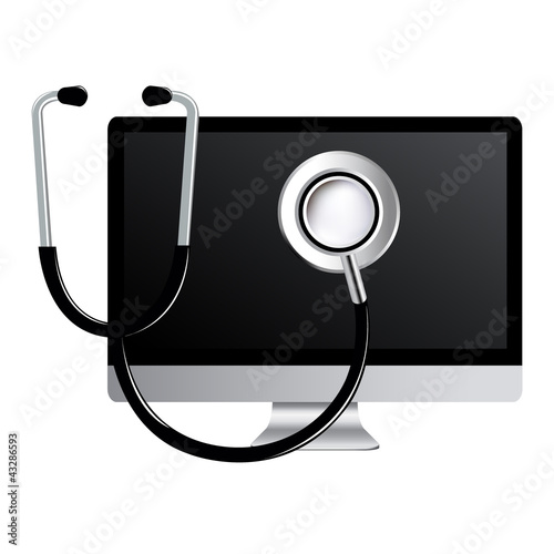Computer With Stethoscope