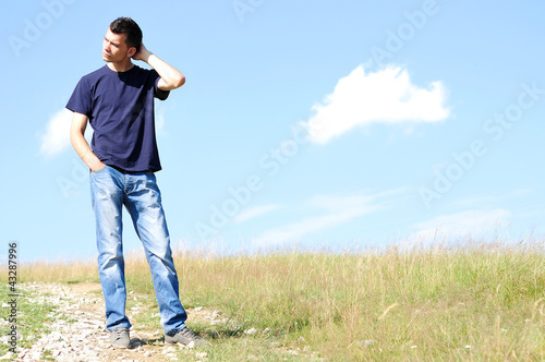 Young boy in nature