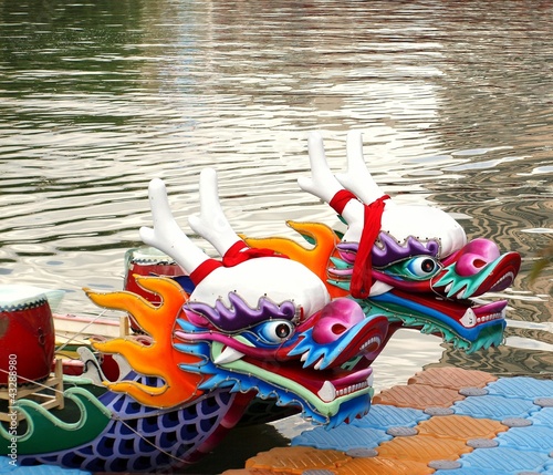 Traditional Dragon Boats in Taiwan