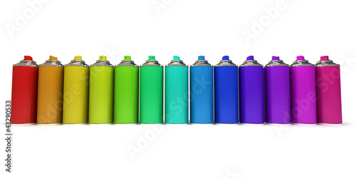 Multicolored sprays