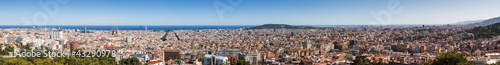 Fototapeta Naklejka Na Ścianę i Meble -  Entire Barcelona Panorama