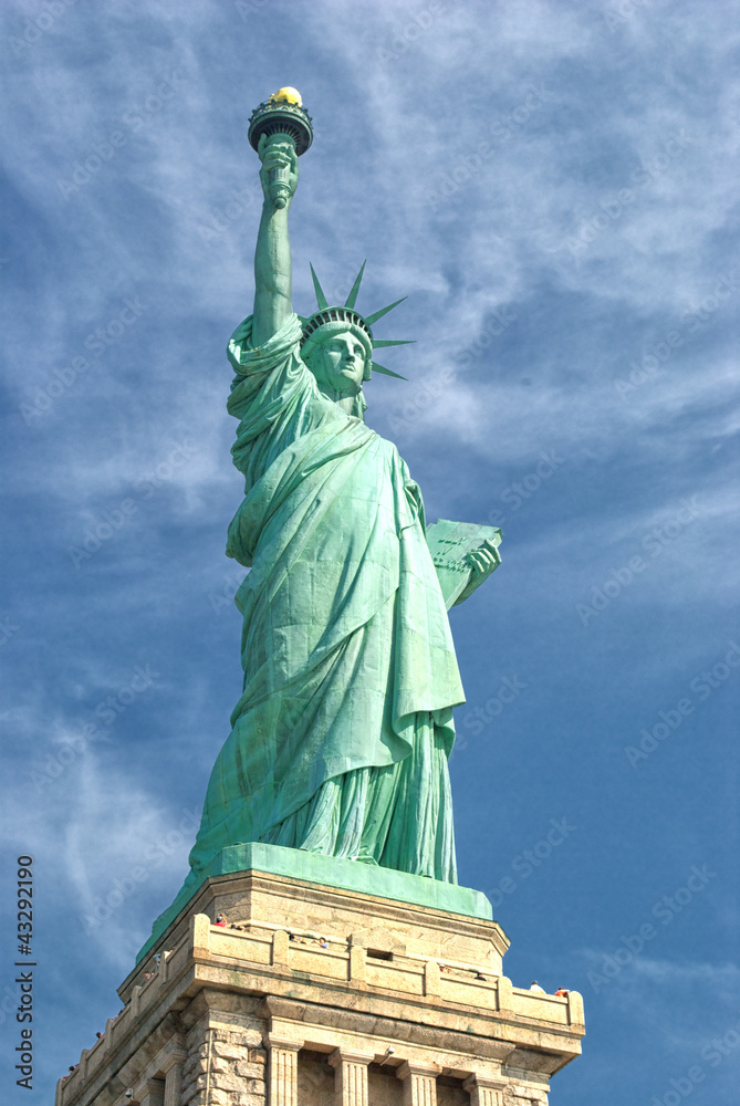 Statue Of Liberty-Manhattan-Liberty Island-NY - obrazy, fototapety, plakaty 