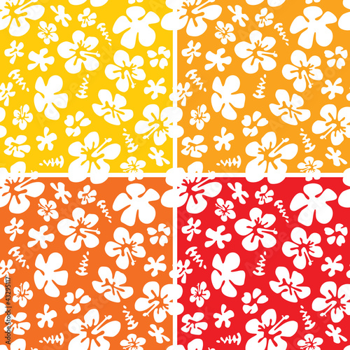 Seamless Hawaiian Pattern