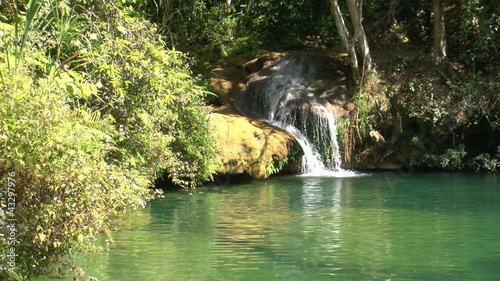 Natural pool in Topes de Collantes, Cuba photo