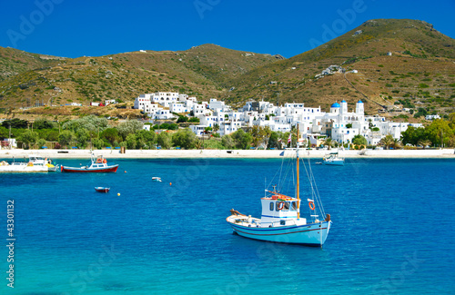 Katapola bay on Amorgos island, Cyclades, Greece