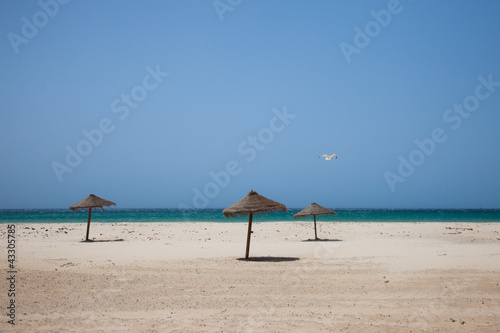 Beautiful empty beach in Tarifa  Spain.