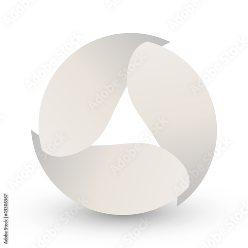 Creative white shape