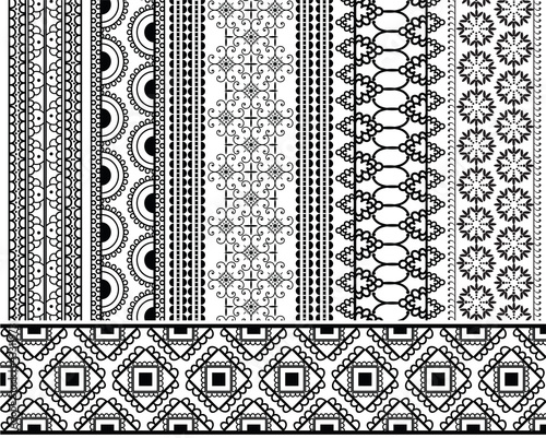 Detailed Henna borders