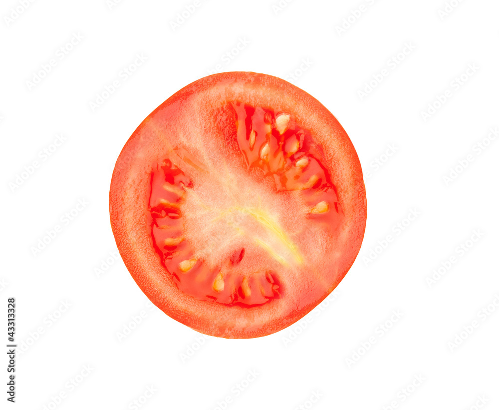 Red tomato slice Red tomato slice