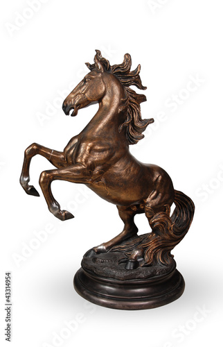 interior decorative horse statue isolated clipping path included