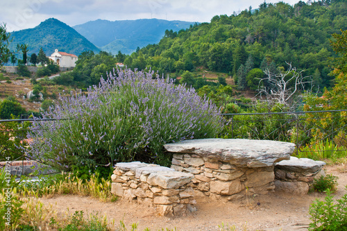 Rock bench photo