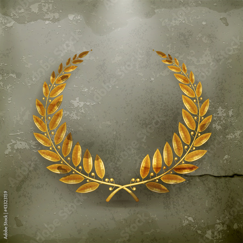 Laurel Wreath Gold, old-style