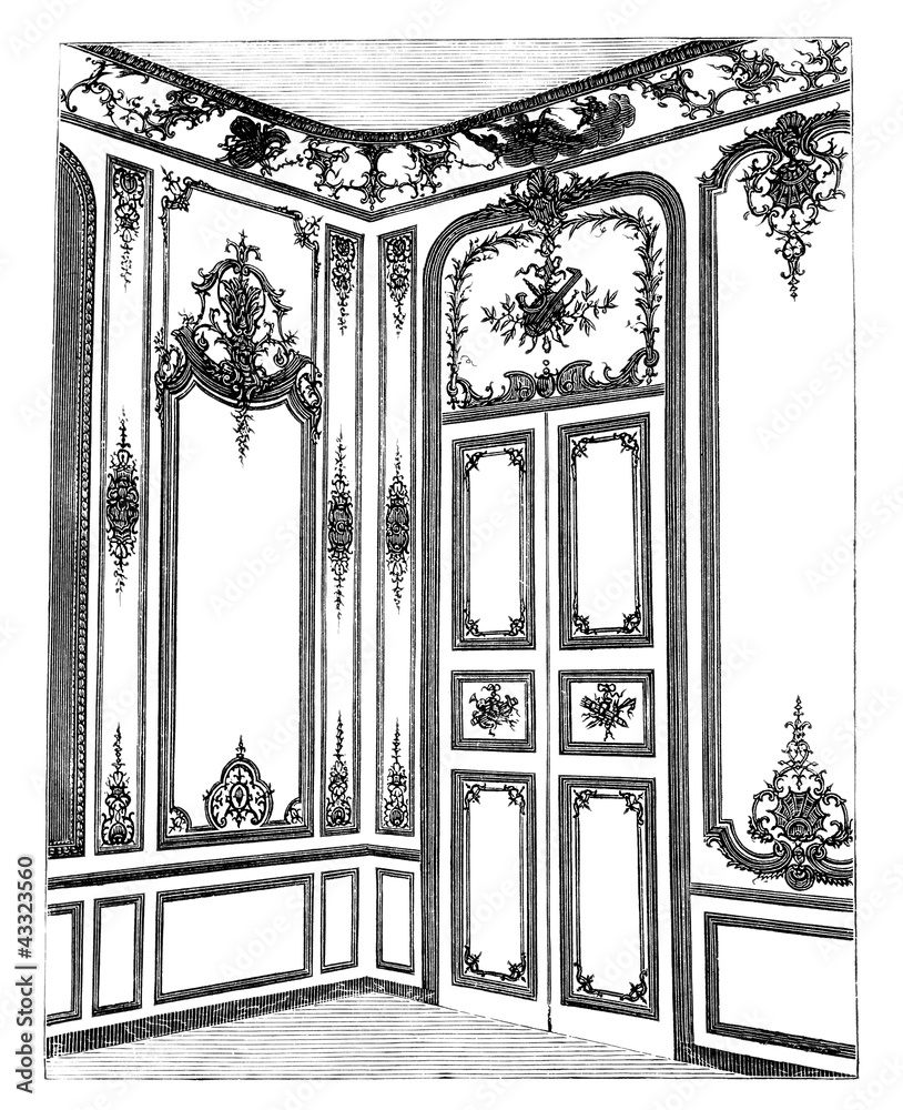Fototapeta premium Room Decoration - begining 18th century
