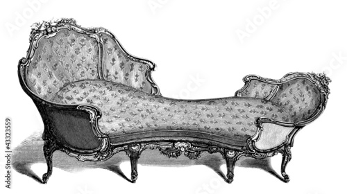 Quadro em tela Seat : Duchesse - 18th century
