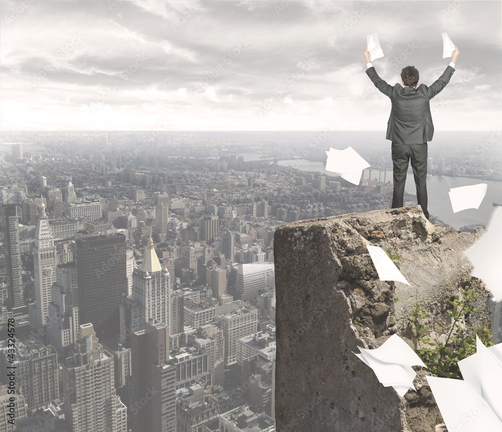 Businessman who has achieved success Businessman who has achieved success
