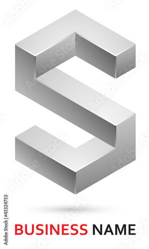 Alphabet logo design - letter S