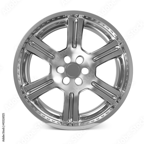 Car Alloy Rim isolated on white background