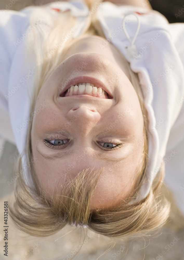 Portrait of sportswoman outdoors Portrait of sportswoman outdoors