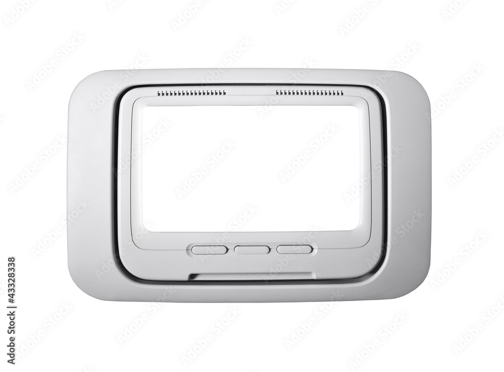 Airplane Seat Back Television Isolated Airplane Seat Back Television Isolated