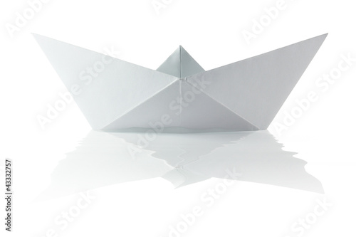 Paper origami boat