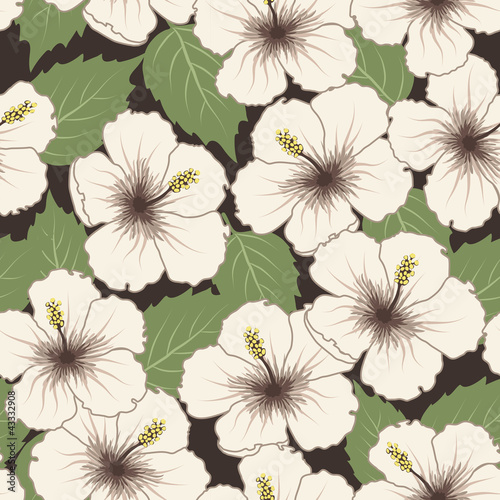 Vector seamless tropical pattern