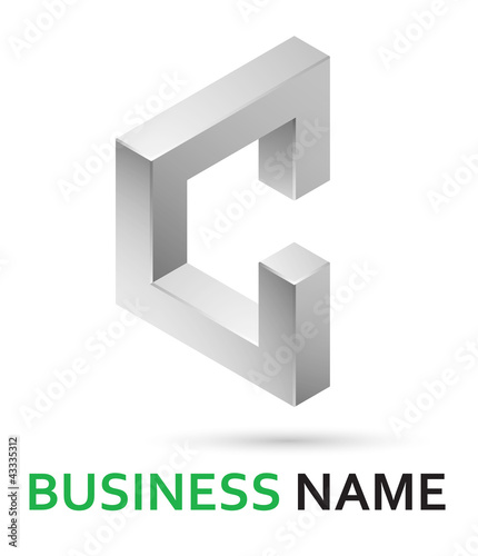 Alphabet logo design - durable letter C