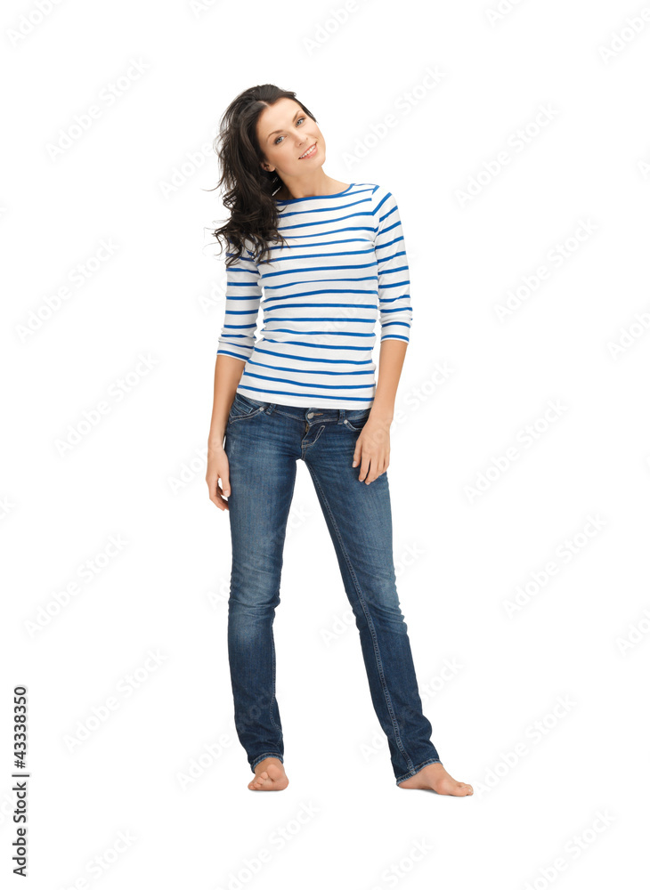 beautiful woman in casual clothes beautiful woman in casual clothes