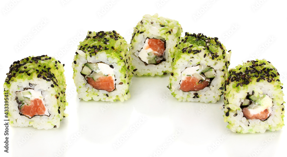 Tasty rolls isolated on white Tasty rolls isolated on white