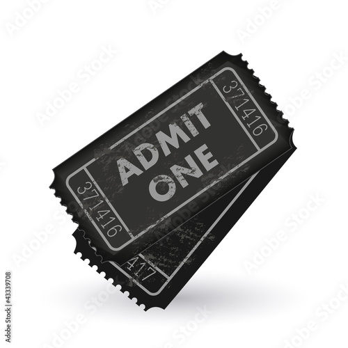 Принти на полотні Admit One Tickets